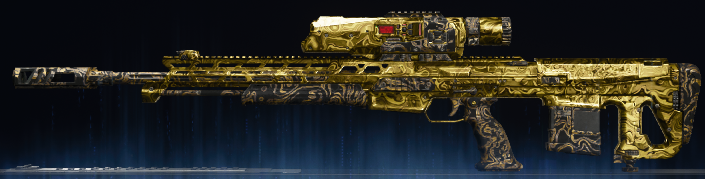 Rendu du camouflage Damas doré sur VS Recon